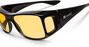 Visit the TrueDark Store TrueDark Daylights Amber Fitover Blue Light Blocking Glasses to Reduce Eye Strain and UV Glare - For Men & Women, Computer Screen, Gaming, TV, Phone - by Dave Asprey