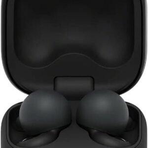 Sony WFL910/B LinkBuds Open Truly Wireless Earbud Headphones with Mic, Black Bundle with LinkBuds Wireless Speaker Light Gray, Deco Essentials 6FT Type-C Charge & Sync USB Cable and Drawstring Bag