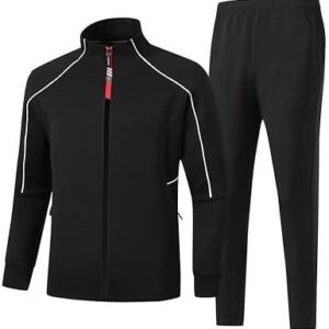 Sports Suits Fashion Casual Long Sleeves Running Sportswear Slim Fit Stand-up Collar Workwear