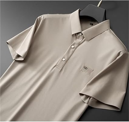 Mens 2 Piece Summer Outfit Cotton Linen Polo Shirt with Pants Lightweight Breathable Moisture Wicking Casual Wear