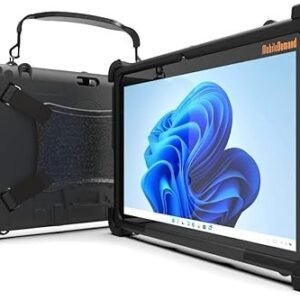 MobileDemand Flex 10B Rugged 10-inch Tablet for Business Use, Study & Home – Windows 11 Pro, 4GB RAM, 3000mAh Battery, Ultra Lightweight Handheld Tablet PC with Handstrap for Outdoor & Office Work