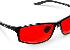 TrueDark Twilights Elite Blue Light Blocking Glasses to Reduce Eye Strain and UV Glare for Better Sleep - Men & Women, Computer Screen, Gaming, TV, Phone - by Dave Asprey