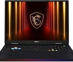 EXCaliberPC [2025] MSI Raider 18 HX AI A2XWIG-014US (Intel Core Ultra 9 285HX, 64GB DDR5 RAM, 4TB NVMe SSD, NVIDIA GeForce RTX 5080, 18" UHD+ mini LED, Windows 11) Gaming Laptop