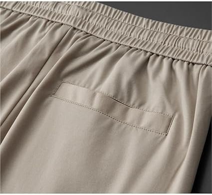 Mens 2 Piece Summer Outfit Cotton Linen Polo Shirt with Pants Lightweight Breathable Moisture Wicking Casual Wear