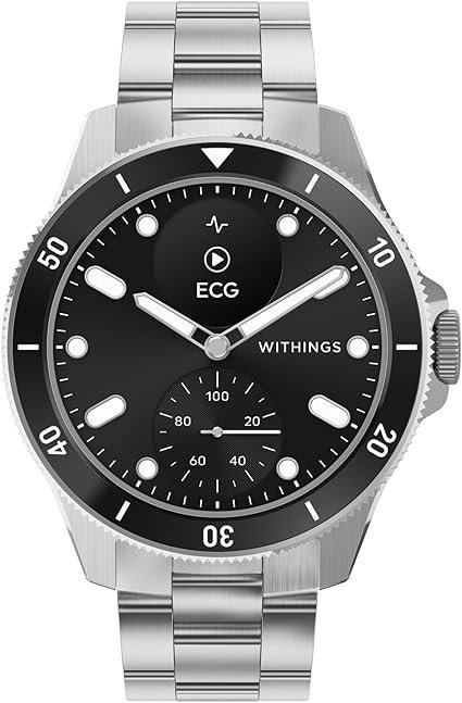 Withings ScanWatch Nova Brilliant Health Smart Watch for Women/Men with ECG, SPO2, Temperature, Sleep, Respiratory Health, Menstrual Cycle Tracker, 30D Battery