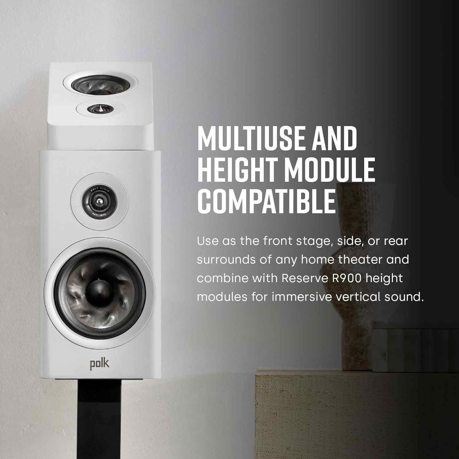 Polk Reserve R200 50th Anniversary Limited Edition Bookshelf Speaker for Dynamic, Detailed Home Theater Audio, 1" Pinnacle Ring Tweeter & 6.5" Turbine Cone Woofer, Dolby Atmos & IMAX Enhanced, Cherry