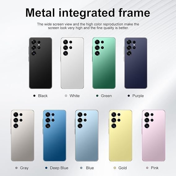 Unlocked Phone S25 Ultra Android Phone 8-core 12GB+256GB Cell Phone 7 inch HD Screen Mobile Phone 108MP+48MP Camera 6800 mAh Battery 5G Dual SIM (Deep Blue)