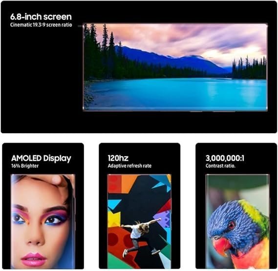 SAMSUNG Galaxy S22 Ultra 5G, US Version, 512GB, Phantom White - Unlocked (Renewed)