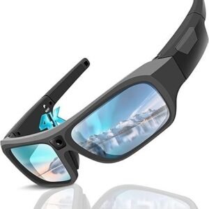 2025 Upgrade Camera Glasses 4K, Smart Glasses Camera for Men Women, Smart Sunglasses with UV400 Protection, Video Glasses for Outdoor Activities, Hiking, Cycling, Riding, Climbing, Driving