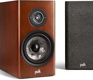 Polk Reserve R200 50th Anniversary Limited Edition Bookshelf Speaker for Dynamic, Detailed Home Theater Audio, 1" Pinnacle Ring Tweeter & 6.5" Turbine Cone Woofer, Dolby Atmos & IMAX Enhanced, Cherry