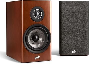 Polk Reserve R200 50th Anniversary Limited Edition Bookshelf Speaker for Dynamic, Detailed Home Theater Audio, 1" Pinnacle Ring Tweeter & 6.5" Turbine Cone Woofer, Dolby Atmos & IMAX Enhanced, Cherry