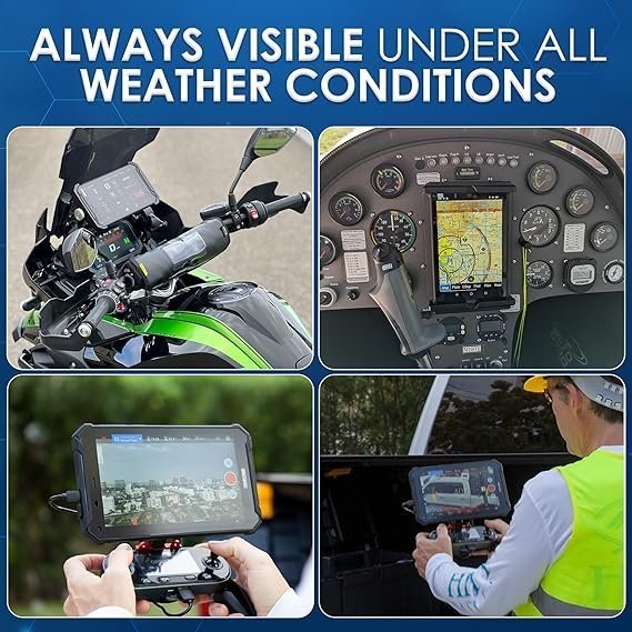 TRIPLTEK 9 PRO Ultra Bright 1300 nits, 12GB RAM, Android 12, LTE Unlocked, HDMI, Rugged Military Construction, Waterproof IP68, Brightest Tablet/Phone on The Market