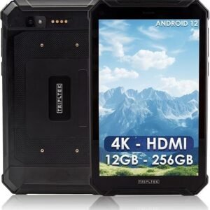 TRIPLTEK 9 PRO Ultra Bright 1300 nits, 12GB RAM, Android 12, LTE Unlocked, HDMI, Rugged Military Construction, Waterproof IP68, Brightest Tablet/Phone on The Market