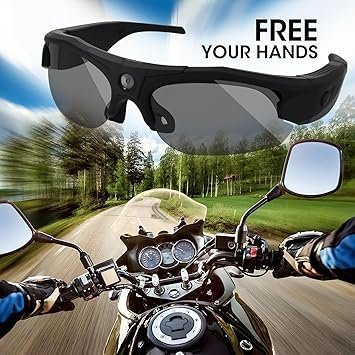 Li&Lu Sport Camera with WiFi, Camera Sunglasses for Outdoor Sports Supports iOS&Android (64GB TF Card Included)