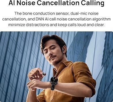 HUAWEI Watch Buds Smartwatch, Headphones and Smartwatch in One, AI & AI Noise Cancelling for Calls, Compatible with Android & iOS, Black EU/UK Global Model International Version