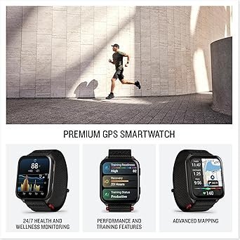 Garmin® Venu® X1, Thin and Lightweight GPS Smartwatch, AMOLED Display, Advanced Health and Fitness Features, Black with Slate Titanium Caseback and Black ComfortFit Nylon Band