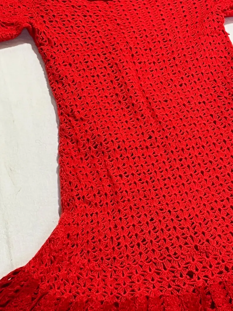 Crochet Handmade Skirt Dress