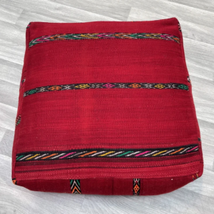 Moroccan Kilim Pouf 24 X 24 INCHES