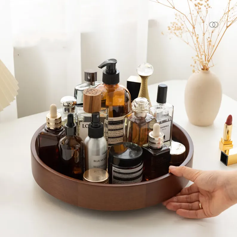 Wood Revolve Cosmetic Storage