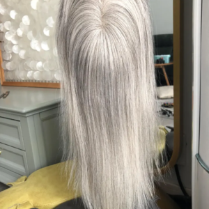 Salt And Pepper Human Virgin Hair Toppers,