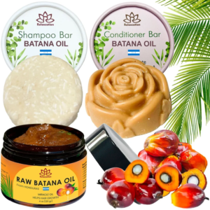 Natural Batana Oil Hair Care Set for Moisture,