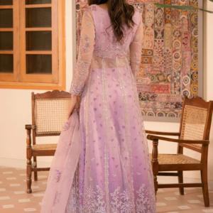 Lilac organza dress, eastern dresses, bridal and formal outfits shalwar qamiz