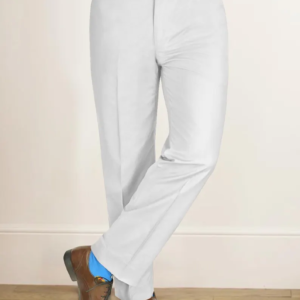 Men's Pearly White Formal Trouser Tailored
