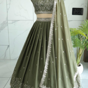 Luxurious Series Brown Traditional Indian Lehenga Choli