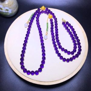 M5558 Beautiful Natural Amethyst Necklace