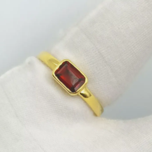 Sterling Silver Gold Plated Ring,