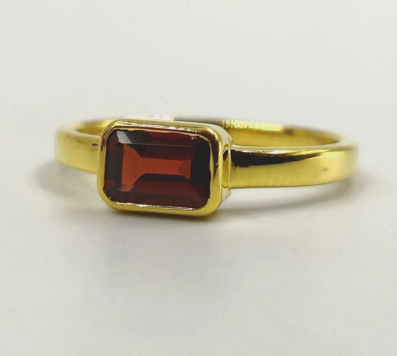 Sterling Silver Gold Plated Ring,