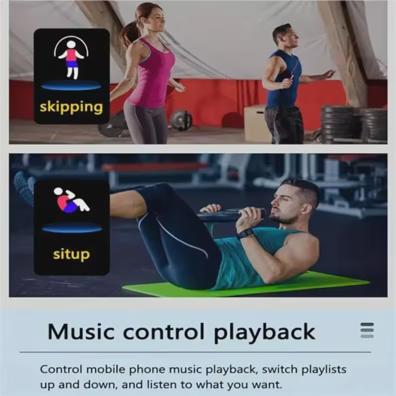 VALDUS Smart Watch Men Women Waterproof Heart Rate Tracker Blood Pressure Oxygen Sport Smartwatch Reloj