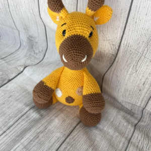 Soft Spotted Giraffe, Handmade toy for a baby shower or a Birthday gift for a special child.