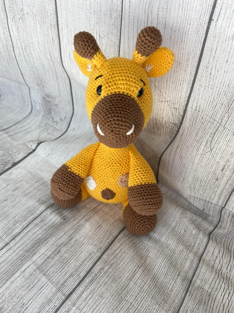 Soft Spotted Giraffe, Handmade toy for a baby shower or a Birthday gift for a special child.