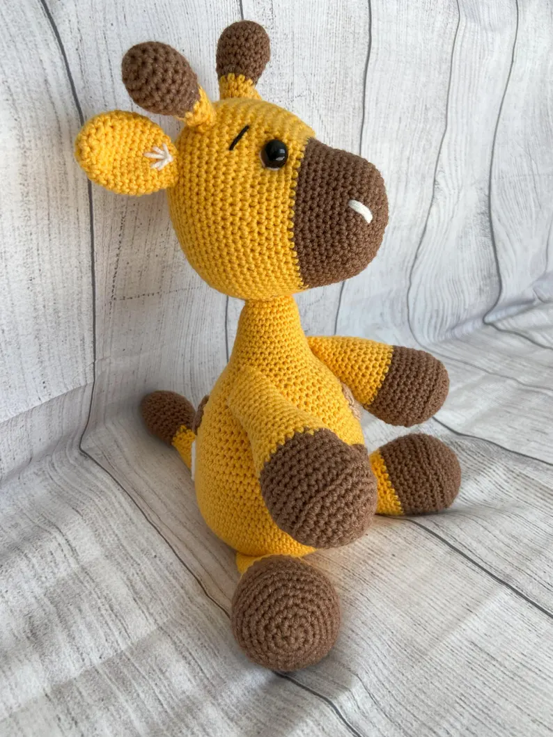 Soft Spotted Giraffe, Handmade toy for a baby shower or a Birthday gift for a special child.