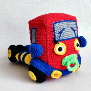 Gecko's Garage Baby Truck Crochet Plush / Amigurumi / Baby Truck / Toddler Boy Birthday / Gecko's Garage Cartoon Toy
