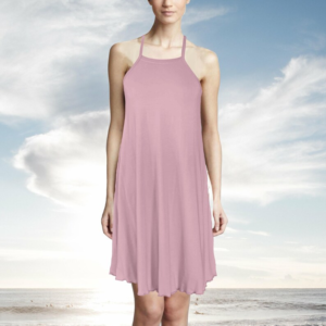 Sleeveless A-line tunic shirt dress